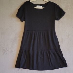 Old Navy Kids Charcoal Ribbed Dress Size Medium